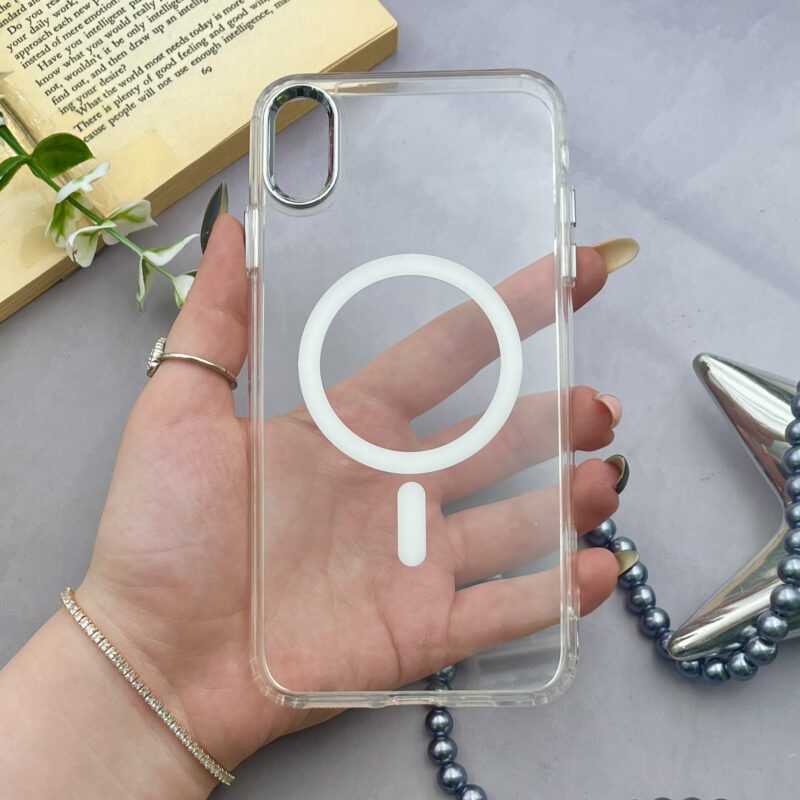 قاب مگ سیف اپل مناسب آیفون XS Max شفاف