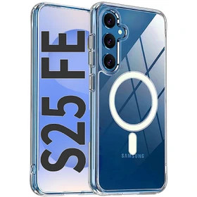 کاور شفاف مگ سیف سامسونگ Galaxy S25 FE با طراحی ضد ضربه