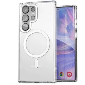 قاب گوشی سامسونگ S23 Ultra شفاف مگ سیف دار