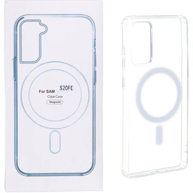 قاب مگ سیف شفاف با قابلیت شارژ MagSafe سامسونگ مدل Samsung Galaxy S20 FE