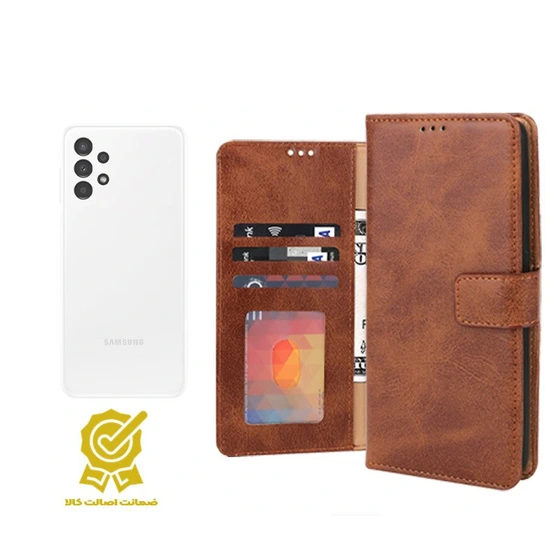 کیف چرم سامسونگ مدل A13 طرح کلاسوری مگنتی