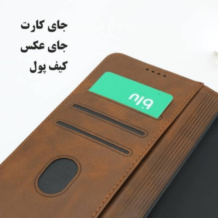 کیف کلاسوری چرمی مناسب برای گوشی شیائومی Note 15 Pro 4G