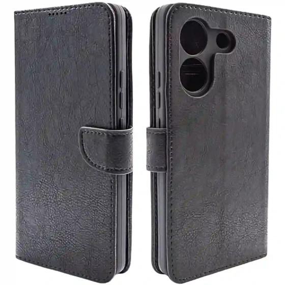 کیف کلاسوری شیائومی Poco M7 Pro از جنس چرم