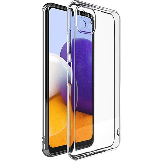 قاب گوشی سامسونگ Galaxy A22 مدل شفاف ژله ای محافظ لنزدار