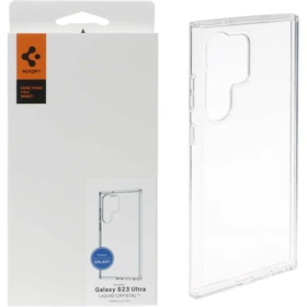 قاب گوشی موبایل ژله ای شفاف مدل Spigen مناسب سامسونگ S23 Ultra