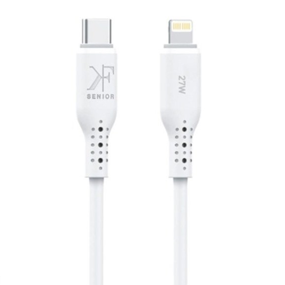 کابل Type-C به Lightning کی اف-سنیور کد KF Sebior S19-C.IP طول 1 متر