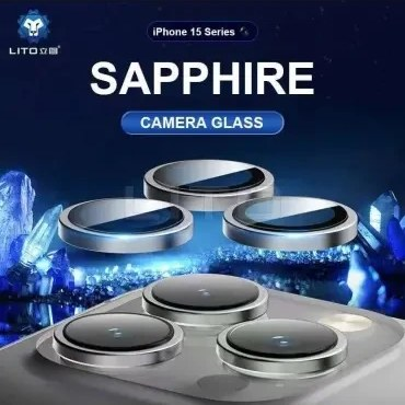 گلس لنز رینگی S+ Camera لیتو مناسب برای گوشی موبایل اپل iPhone 15 Pro / 15 Pro Max