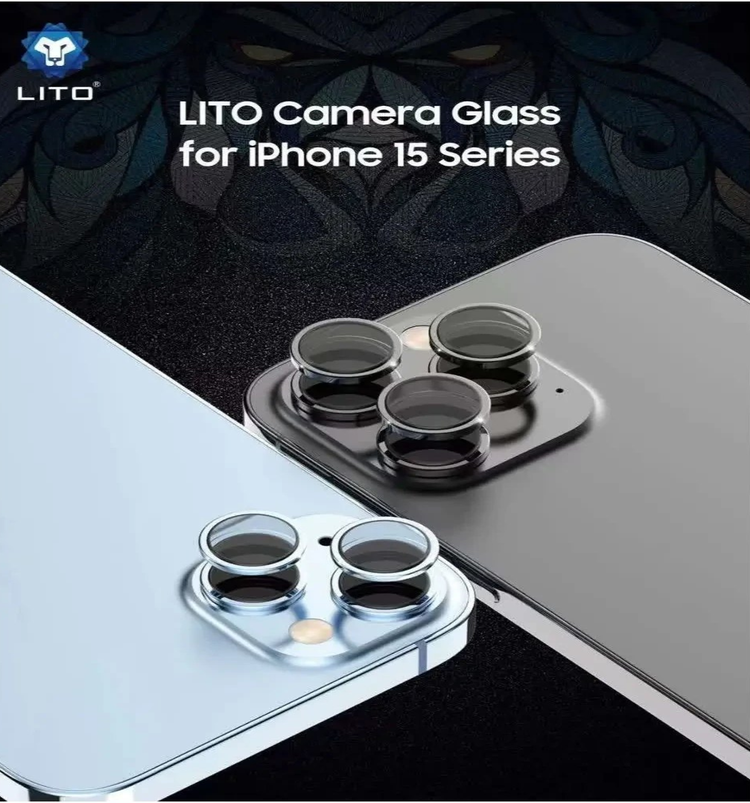 محافظ لنز دوربین موبایل لیتو مدل شابلون دار مناسب اپل iPhone 15 / 15 Plus