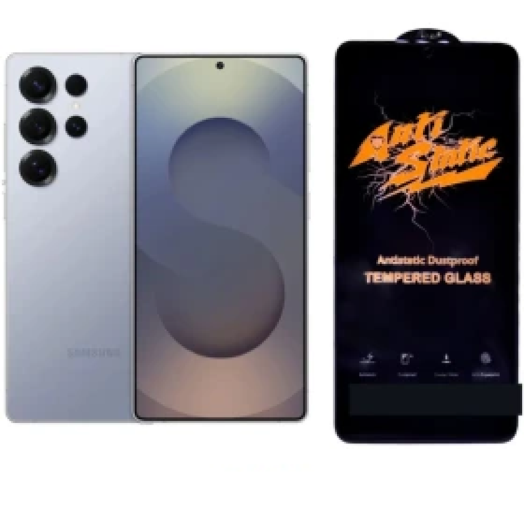 گلس شفاف آنتی استاتیک S25 Ultra