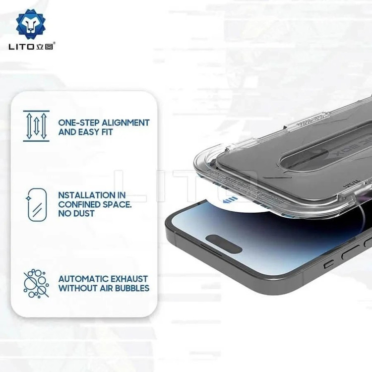 گلس لیتو آسان نصب پرایوسی - 14 pro max