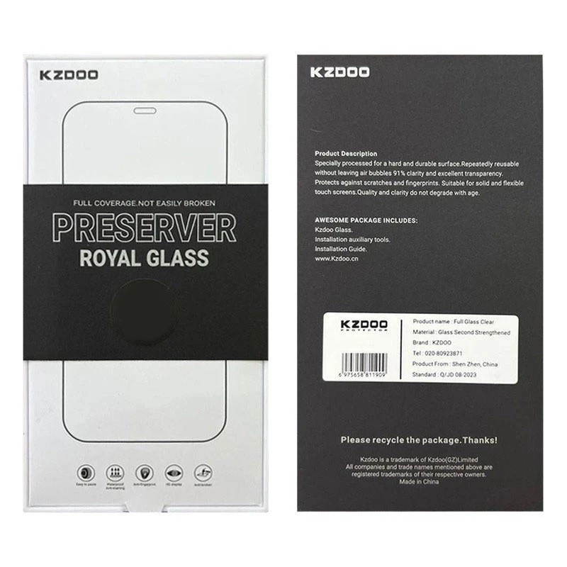 گلس کی -زد دو مدل Full-Glass مناسب برای گوشی موبایل اپل iPhone 16 پرو