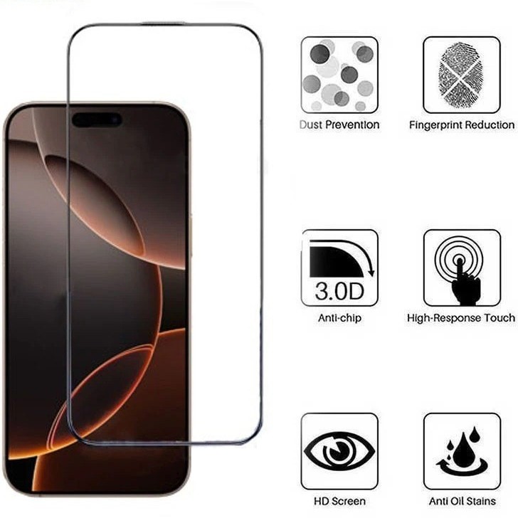 گلس کی -زد دو مدل Full-Glass مناسب برای گوشی موبایل اپل آیفون 13