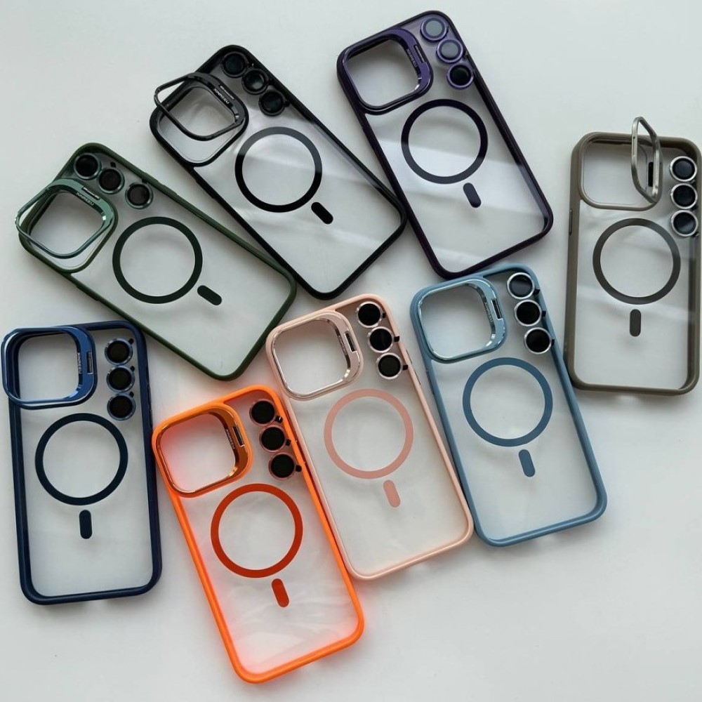 کاور مگسیف با گلس لنز مناسب آیفون 15 پرو