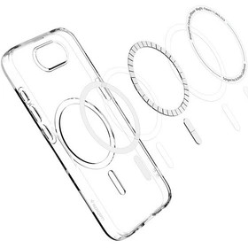 قاب شفاف اپل آیفون 16e مگ سیف مدل Clear Case