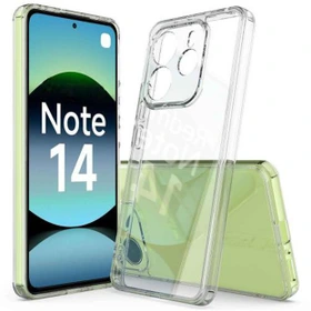 قاب گوشی شیائومی Redmi Note 14 4G شفاف ژله ای محافظ لنزدار